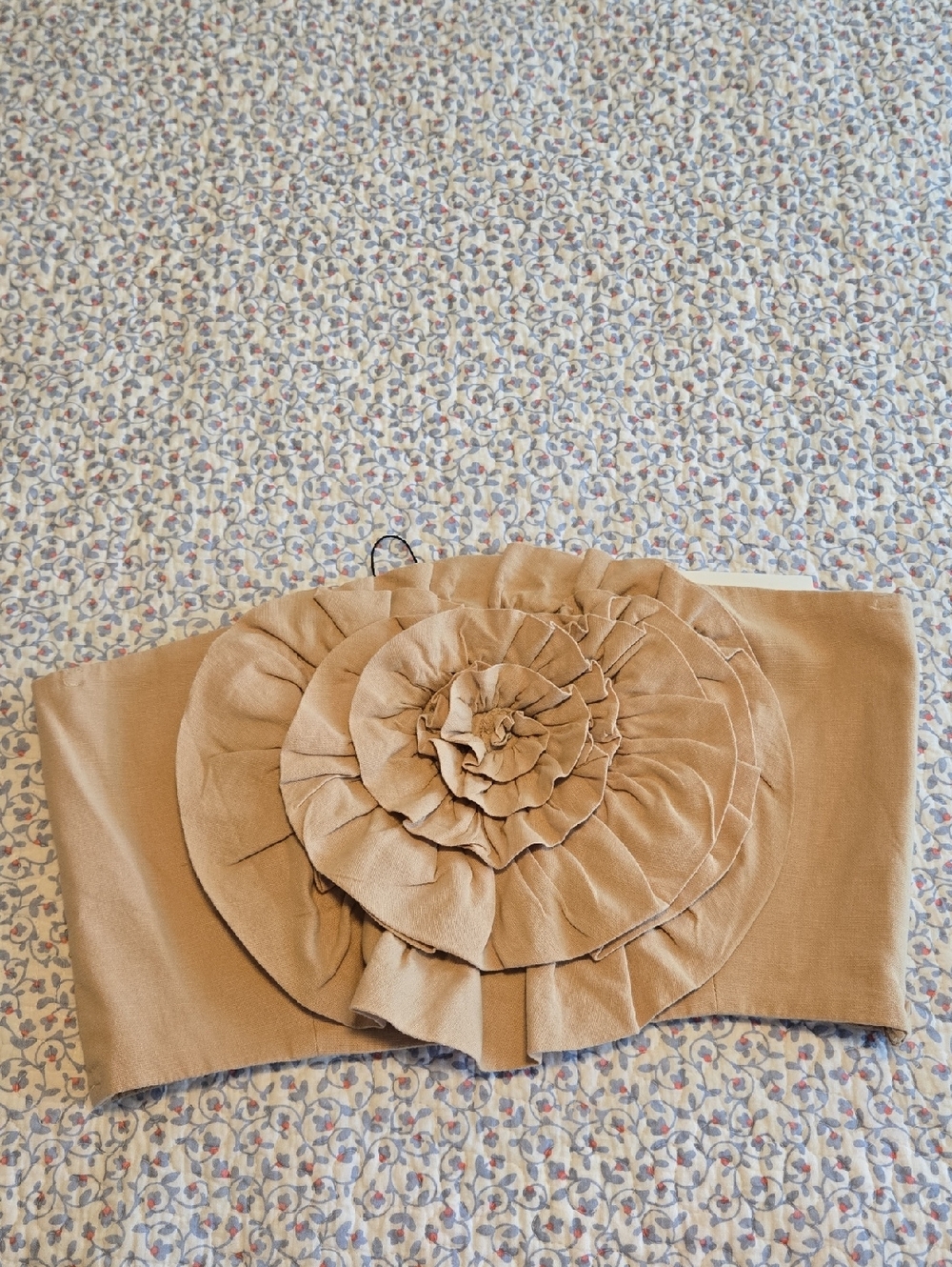 Zara Beige Smocked Tube Top